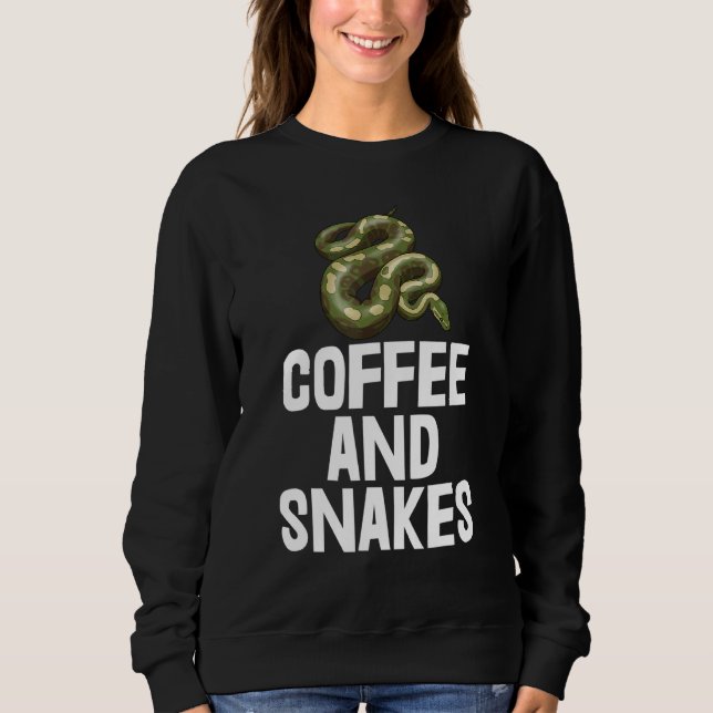 Kaffeslangar Python Glidande Tees Orm T Shirt (Framsida)