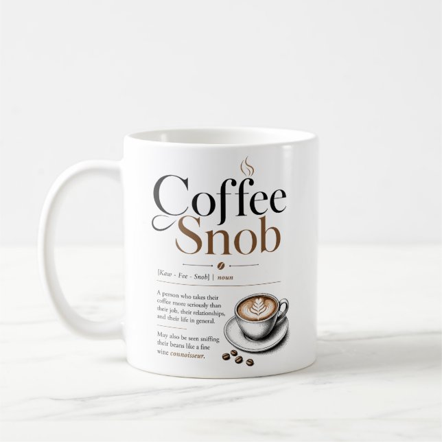 Kaffesnobben  kaffemugg (Vänster)