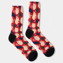 Kaffesockor | Kaffe, grädde och socker-sockor