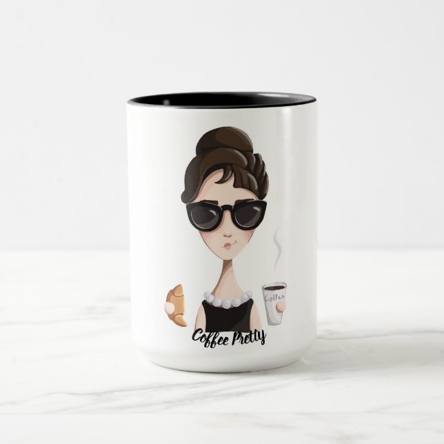 Kaffesötpärlor och kaffemugg (Center)