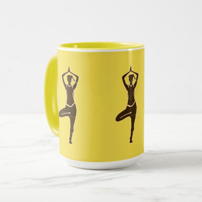 Kaffeställ Yoga Mugg (Framsida vänster)