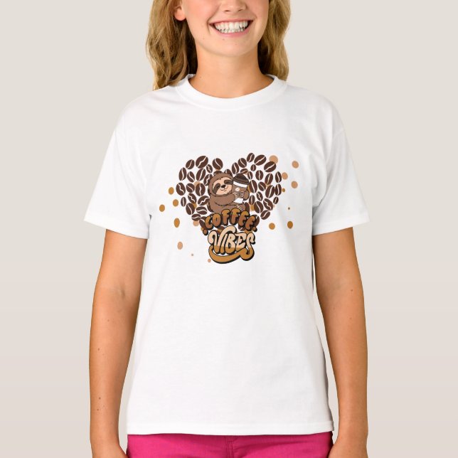 kaffestämning design t shirt (Framsida)