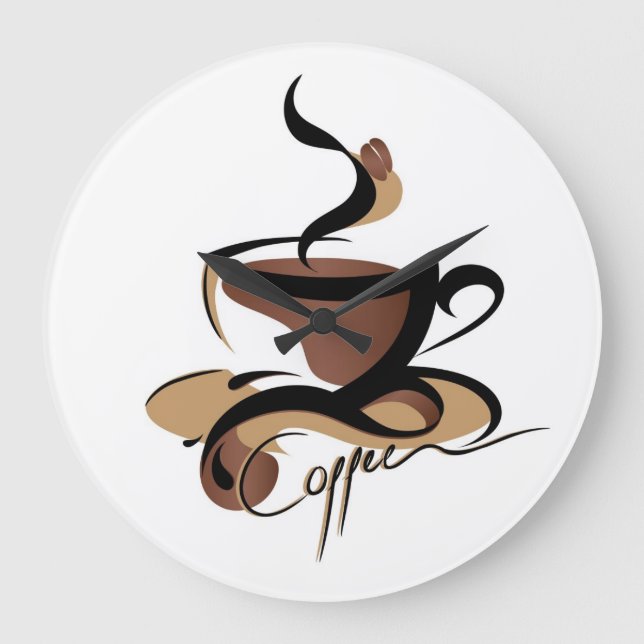 kaffestämpelur stor klocka (Framsida)
