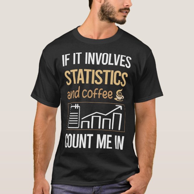 Kaffestatistik i kärlek t shirt (Framsida)