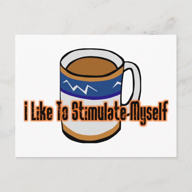 Kaffestimulation Vykort (Framsida)