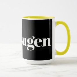 Kaffesugen Black och Gult Mugg
