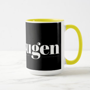 Kaffesugen Black och Gult Mugg