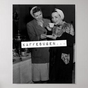 Kaffesugen-sötning för behov - kaffe T-Shi Poster