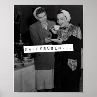 Kaffesugen-sötning för behov - kaffe T-Shi Poster