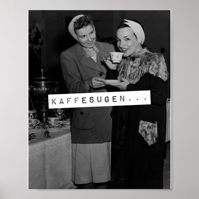 Kaffesugen-sötning för behov - kaffe T-Shi Poster (Framsidan)