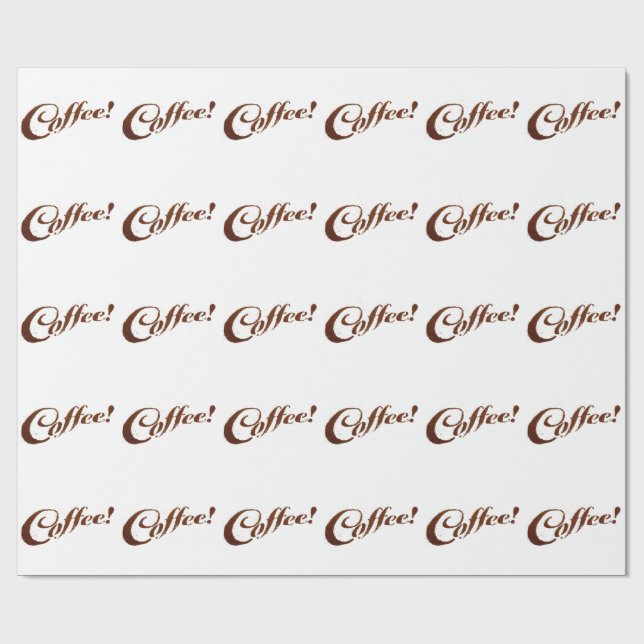Kaffesumpkaffe - Inpackningspapper Presentpapper (Platt)