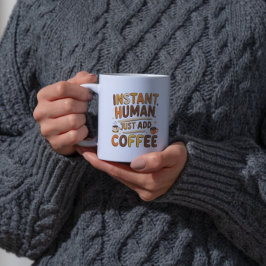 Kaffesynlig, snabb mänsklig design kaffemugg