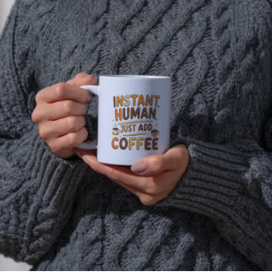 Kaffesynlig, snabb mänsklig design kaffemugg