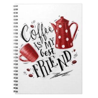 Kaffet Älskare är min bästa vän Anteckningsbok