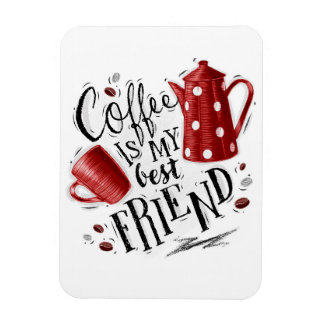 Kaffet Älskare är min bästa vän Magnet