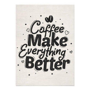 Kaffet Älskare gör allt bättre Fototryck