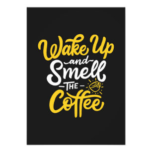 Kaffet Älskare vaknade upp och torkade upp kaffe Fototryck