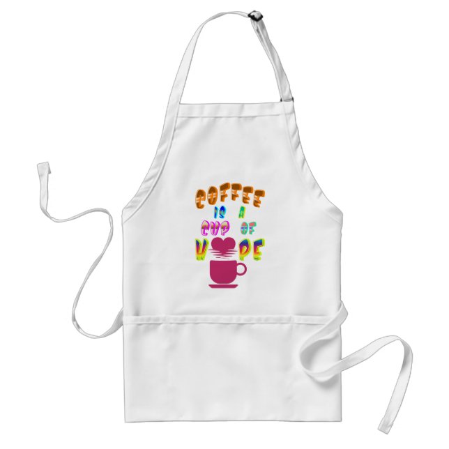Kaffet är en hoppets Kopp Förkläde (Framsidan)