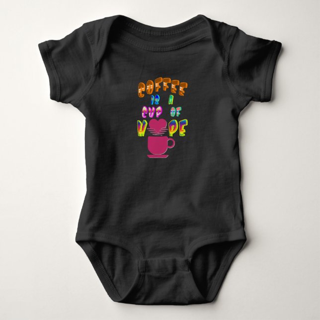 Kaffet är en hoppets Kopp T Shirt (Framsida)