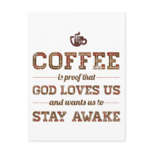 Kaffet är ett bevis på att Gud Kärlek USA