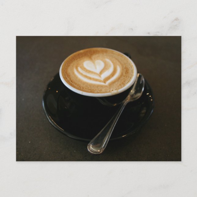 Kaffet är kärlek - vykort (Framsida)