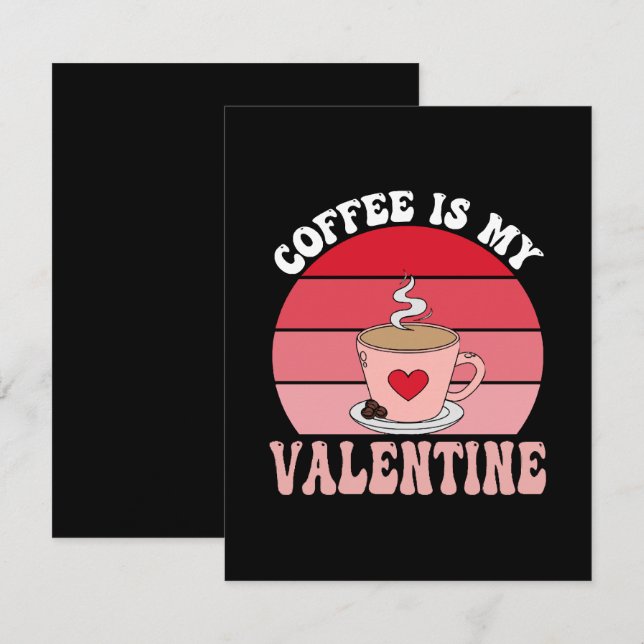 Kaffet Är Min Älskling Anteckningskort (Fram/baksida)