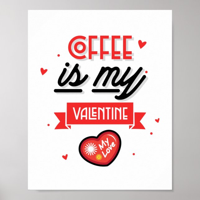 Kaffet är min älskling  poster (Framsidan)