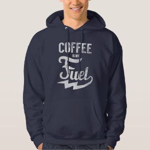 Kaffet Är Min Bränsle Tröja Med Luva