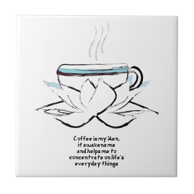 Kaffet är min frysta kaka kakelplatta (Framsidan)