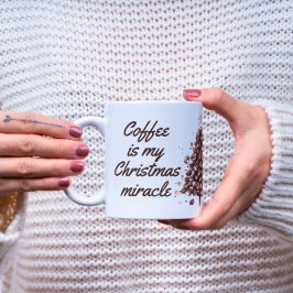 Kaffet är min juloffert jul Två-Tonad mugg