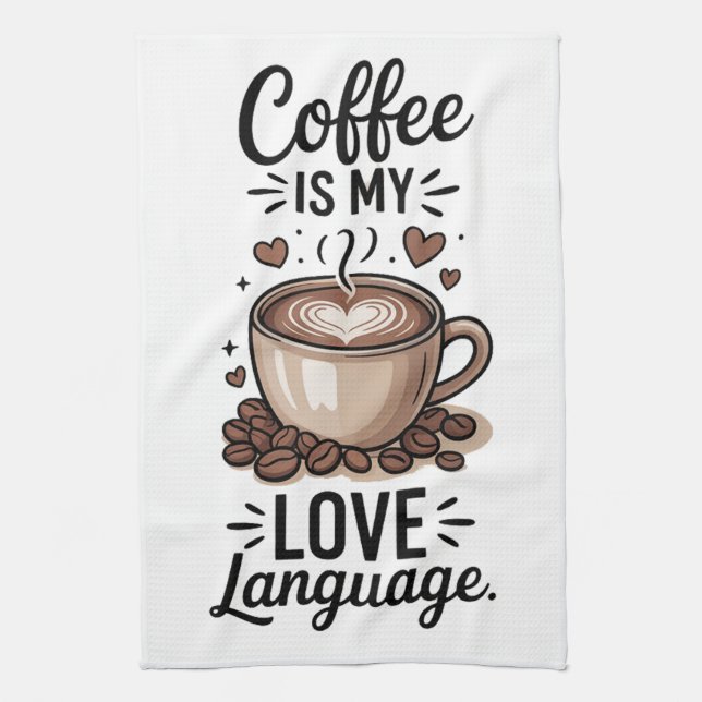 Kaffet är min kökshandduk (Vertikal)