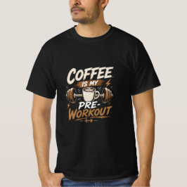 Kaffet är min träning före gymdesign t shirt