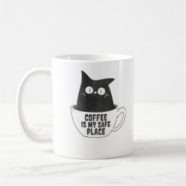Kaffet Är Min Trygga Plats Kaffemugg