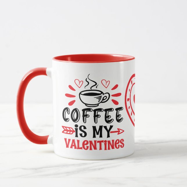 Kaffet är Mina Valentine Womens Mugg (Vänster)