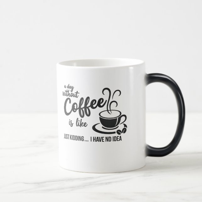 Kaffet Är Mitt Kärleksspråk – Kaffeälskare Citat  Magisk Mugg (Höger)