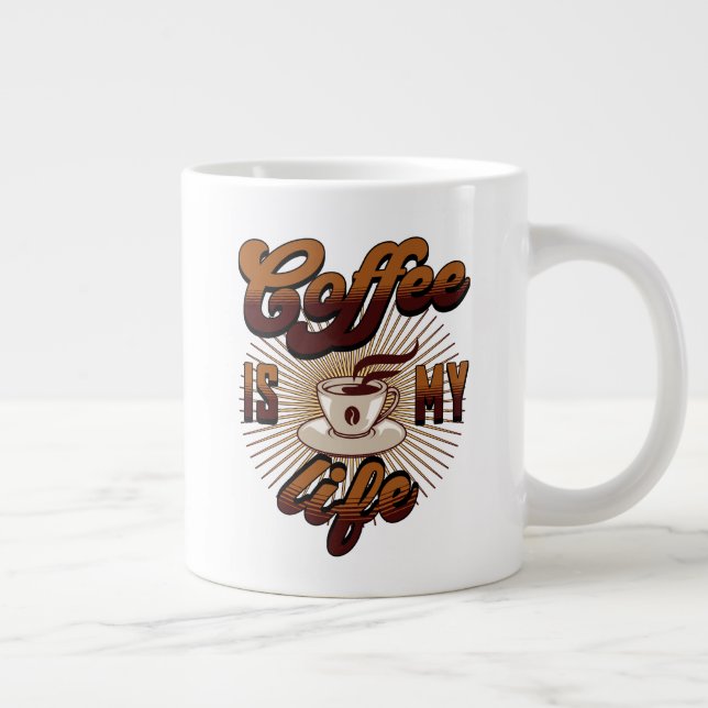 Kaffet är mitt LIV Jumbo Mugg (Höger)