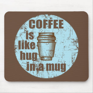 Kaffet är som krämen i mugg musmatta