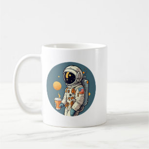 Kaffet är UTANFÖR DENNA VÄRLDEN astronaut rymdreso Kaffemugg