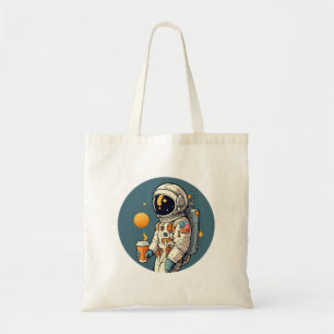 Kaffet är UTANFÖR DENNA VÄRLDEN astronaut rymdreso Tygkasse