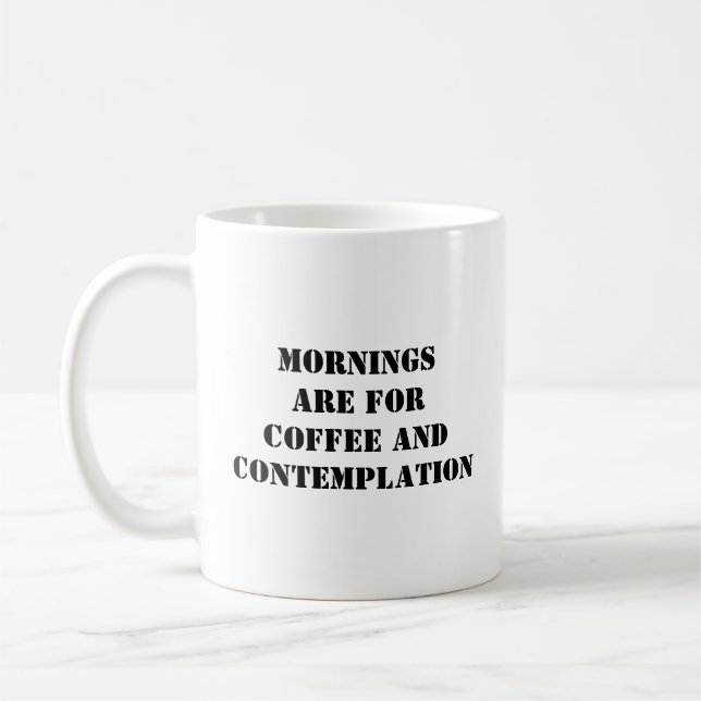 Kaffet är värt att beröva. kaffemugg (Vänster)