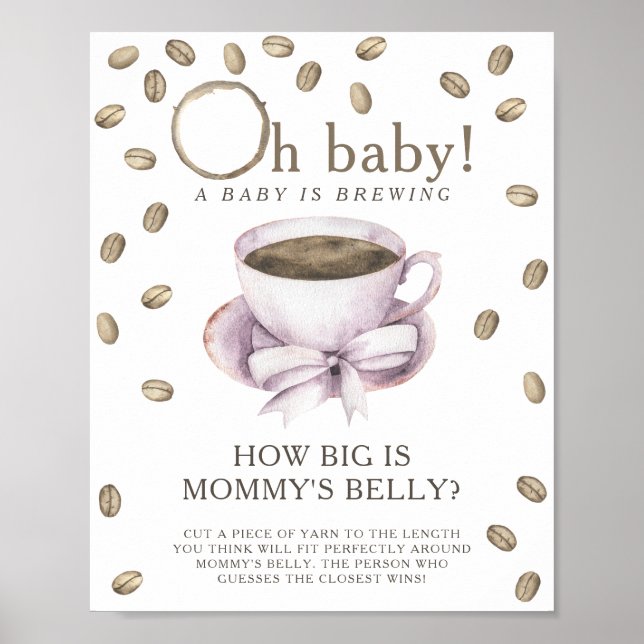 Kaffet brinner Hur stort är mamma Billy-spelet? Poster (Framsidan)