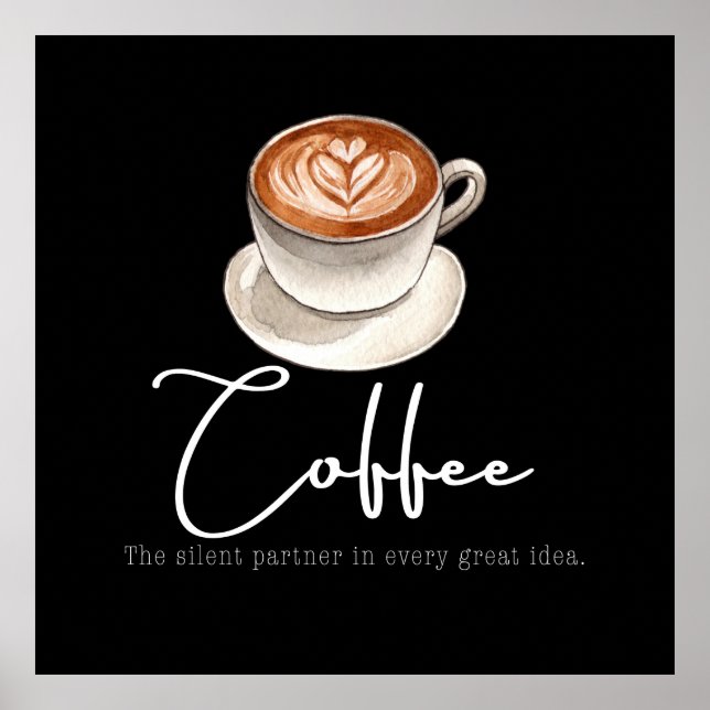 Kaffet: Den tysta partnern Poster (Framsidan)