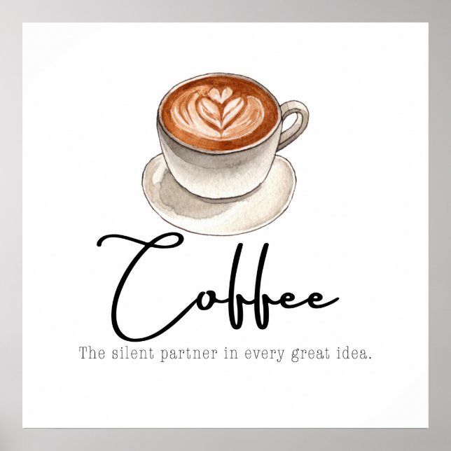 Kaffet: Den tysta partnern Poster (Framsidan)