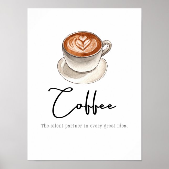 Kaffet: Den tysta partnern Poster (Framsidan)