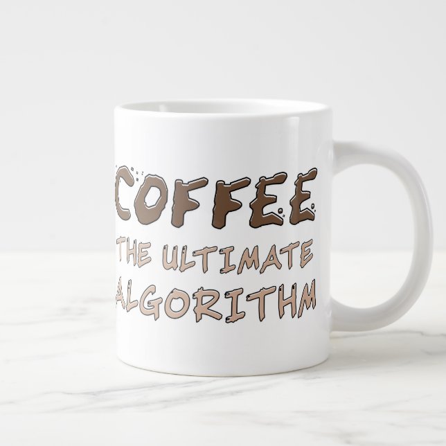 Kaffet Den Ultimata Algoritmen Rolig Programmerare Jumbo Mugg (Höger)