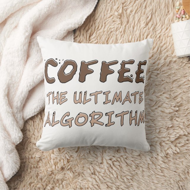 Kaffet Den Ultimata Algoritmen Rolig Programmerare Kudde (Filt)