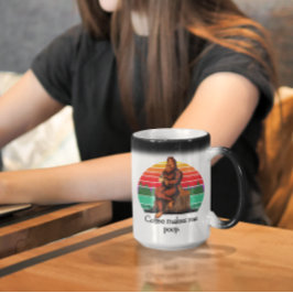 Kaffet Får Mig Att Bajsa Bigfoot Sasquatch Rolig 1 Magisk Mugg