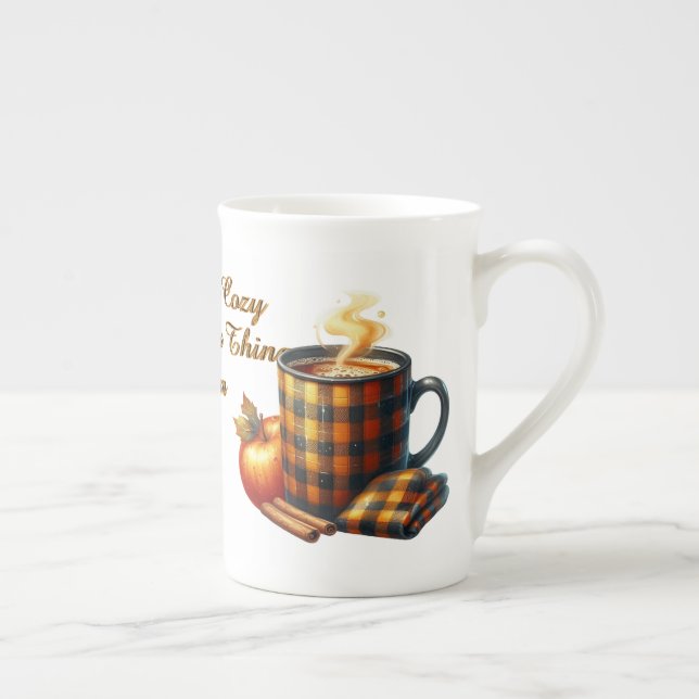 Kaffet Får Saker Att Hända Benporslin Mugg (Höger)
