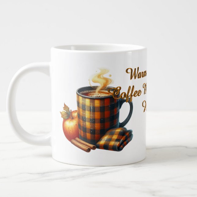 Kaffet Får Saker Att Hända Jumbo Mugg (Vänster)