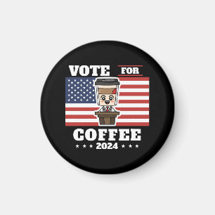 Kaffet för president, rösta på kaffe magnet